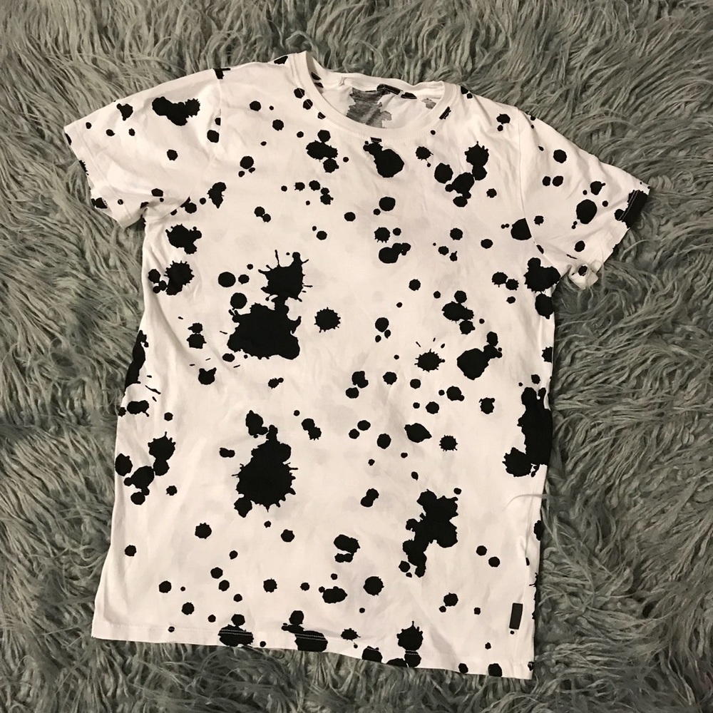 BURBERRY GIRLS SIZE 16 SPLATTERED PAINT T-SHIRT